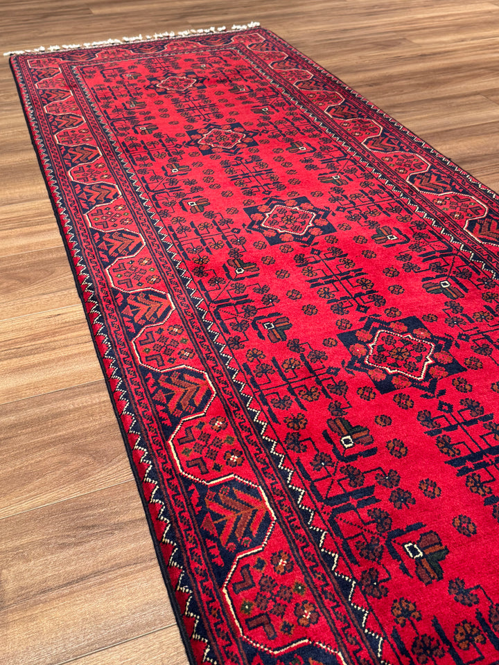 Afghan Hamyap Runner Rug, Original Handwoven, Naturally Dyed Wool, 0.81x2.93 cm (2.37 square meters) - 3x10 ft 