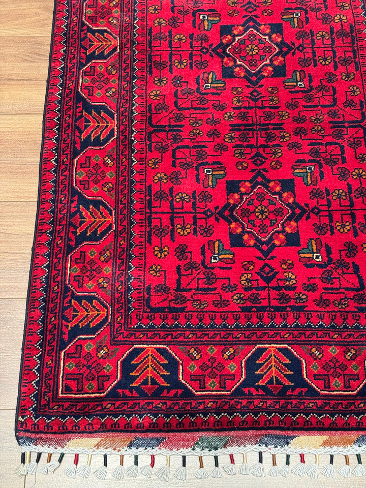 Afghan Hamyap Runner Rug, Original Handwoven, Natural Dyed Wool, 0.83x202 cm (1.68 square meters) - 3x6 ft