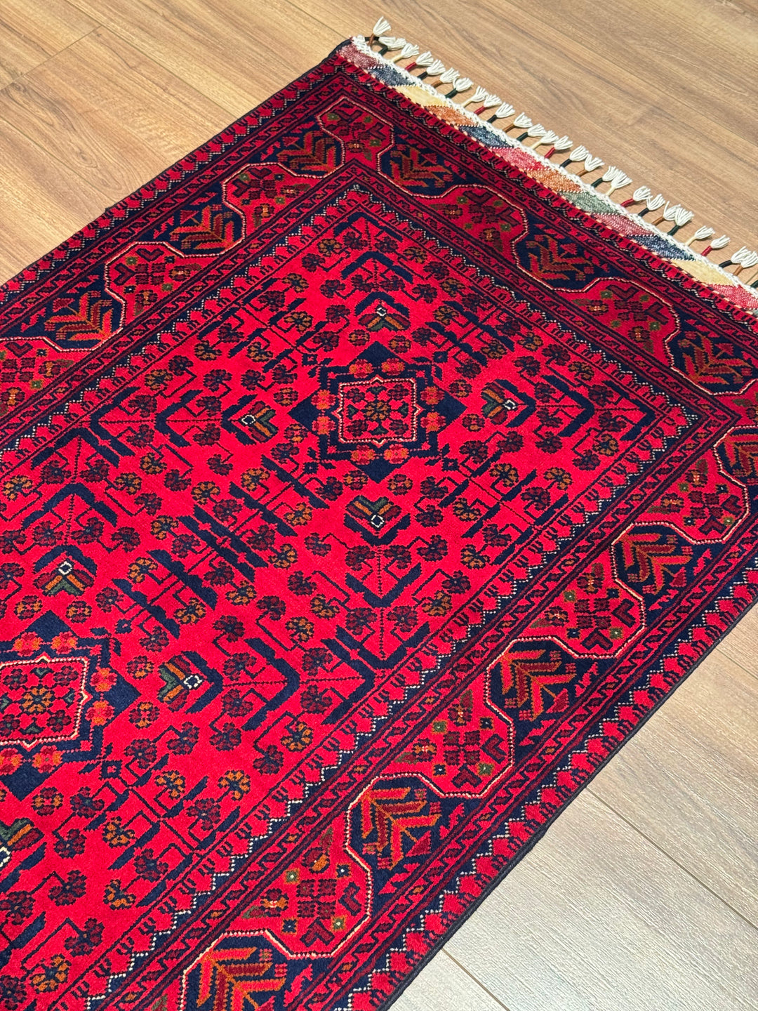 Afghan Hamyap Runner Rug, Original Handwoven, Naturally Dyed Wool, 0.83x310 cm (2.57 square meters) - 3x10 ft 