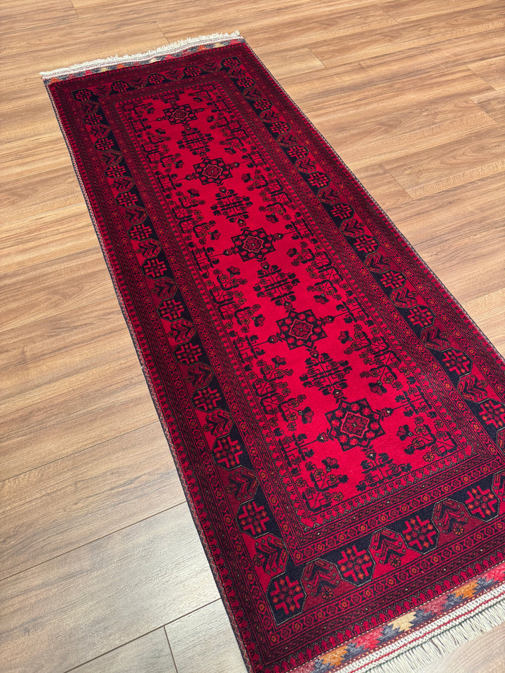 Afgan Halısı Yolluk Bilcik Orijinal El Dokuması Kök Boya Yün 0.80x198 1.58 Metrekare - 2x6 ft