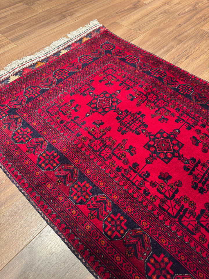 Afgan Halısı Yolluk Bilcik Orijinal El Dokuması Kök Boya Yün 0.80x198 1.58 Metrekare - 2x6 ft