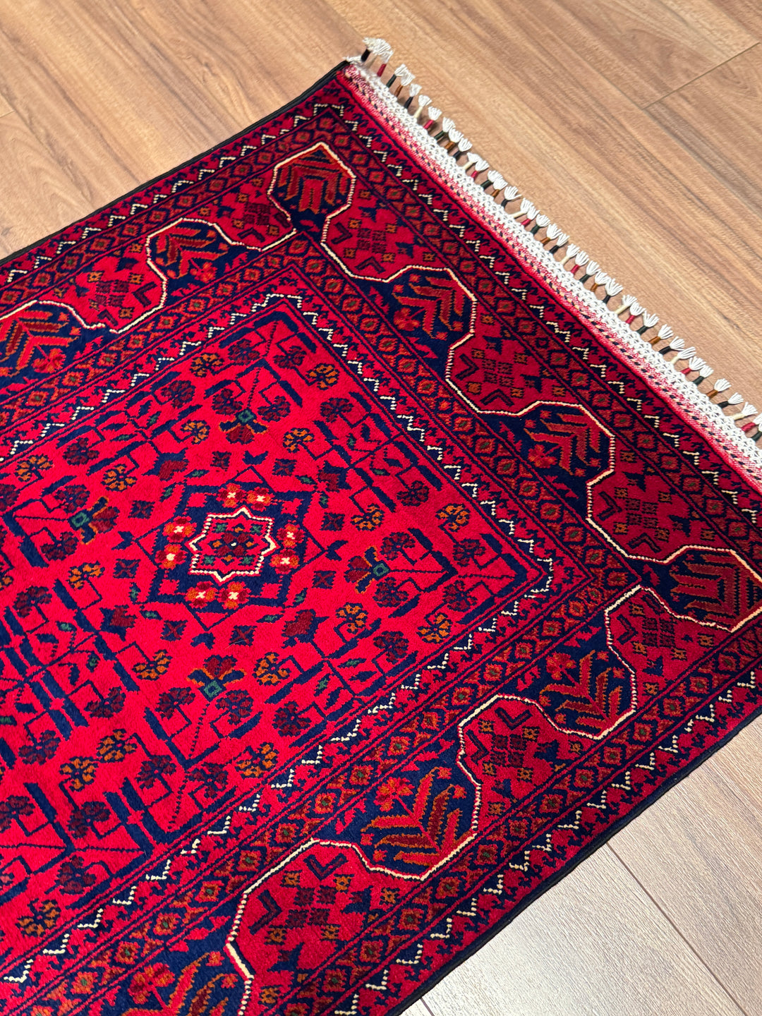 Afgan Halısı Hamyap Yolluk Orijinal El Dokuması Kök Boya Yün 0.79x197 1.56 Metrekare - 2x6 ft
