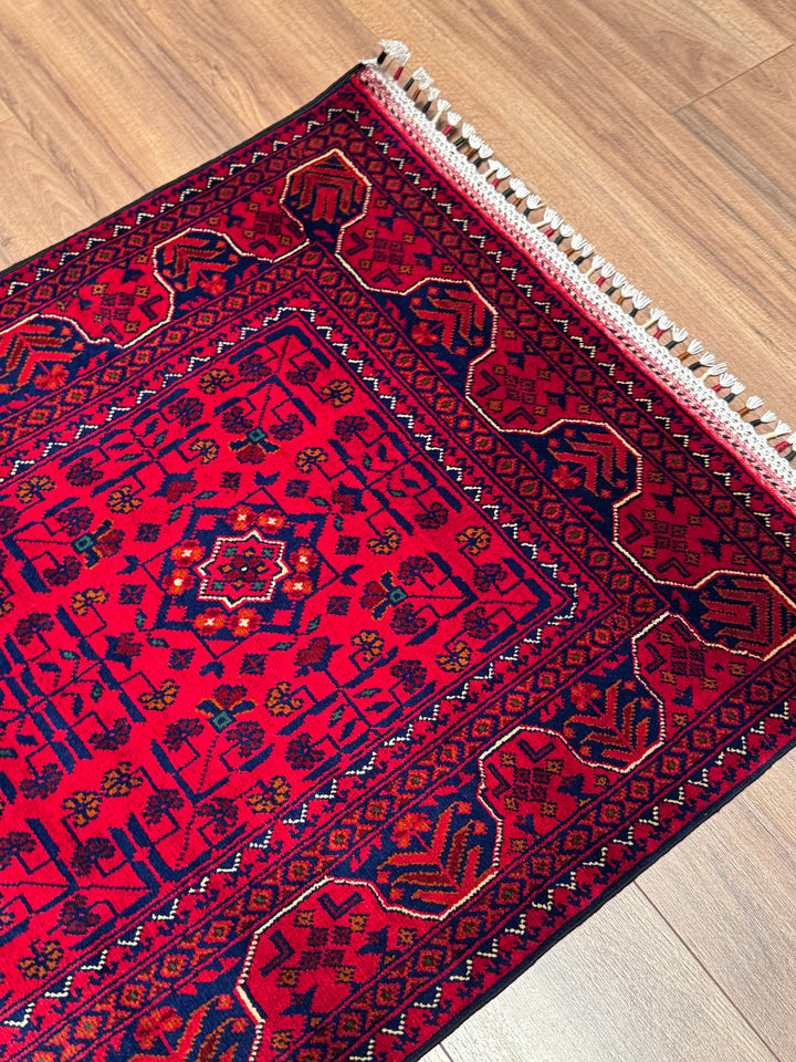 Afgan Halısı Hamyap Yolluk Orijinal El Dokuması Kök Boya Yün 0.79x197 1.56 Metrekare - 2x6 ft