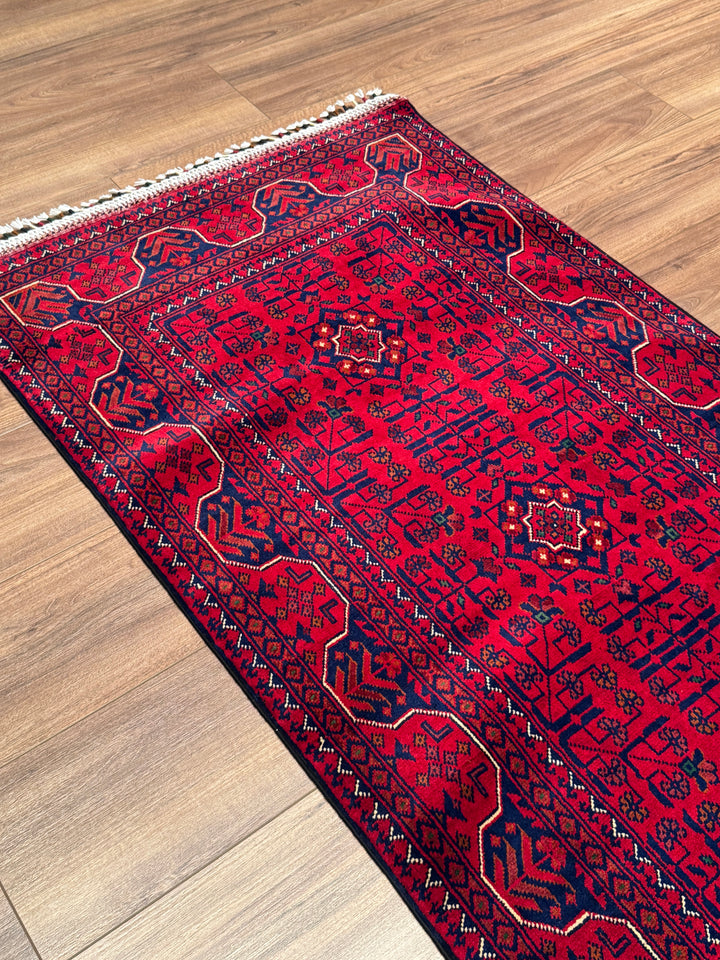 Afgan Halısı Hamyap Yolluk Orijinal El Dokuması Kök Boya Yün 0.79x197 1.56 Metrekare - 2x6 ft