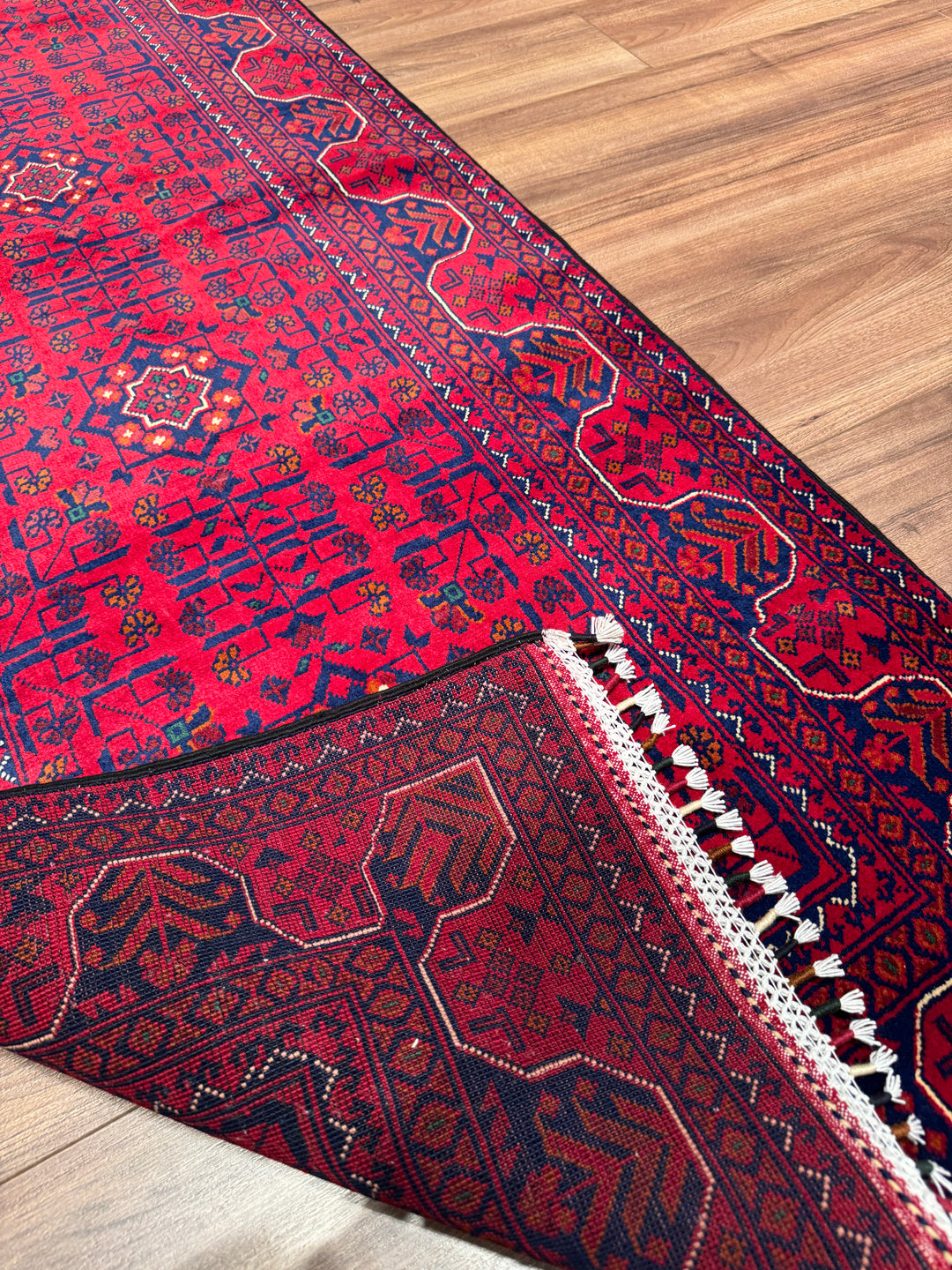 Afgan Halısı Hamyap Yolluk Orijinal El Dokuması Kök Boya Yün 0.79x197 1.56 Metrekare - 2x6 ft
