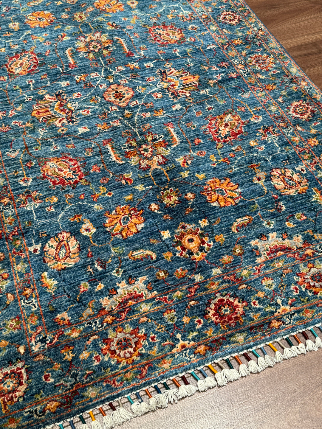 Sultani Binbirgece Orijinal El Dokuması Bej Kök Boya Yün Halı 102x151 1.54 Metrekare - 3x5 ft