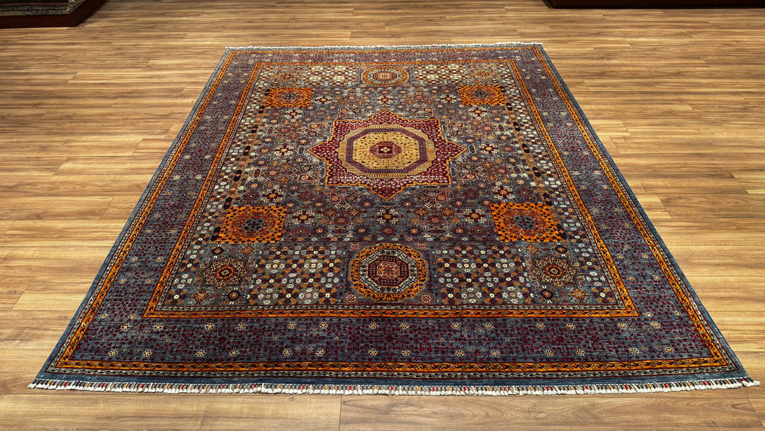 Mamluk Original Hand Woven Multi Root Dyed Wool Carpet 249x305 7.59 Square Meters - 7x10 ft 