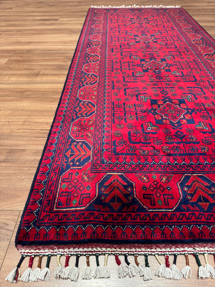 Afgan Halısı Hamyap Yolluk Orijinal El Dokuması Kök Boya Yün 0.80x199 1.59 Metrekare - 3x6 ft