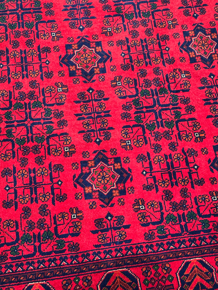 Afgan Halısı Hamyap Orijinal El Dokuması Kök Boya Yün 148x202 2.99 Metrekare - 5x6 ft