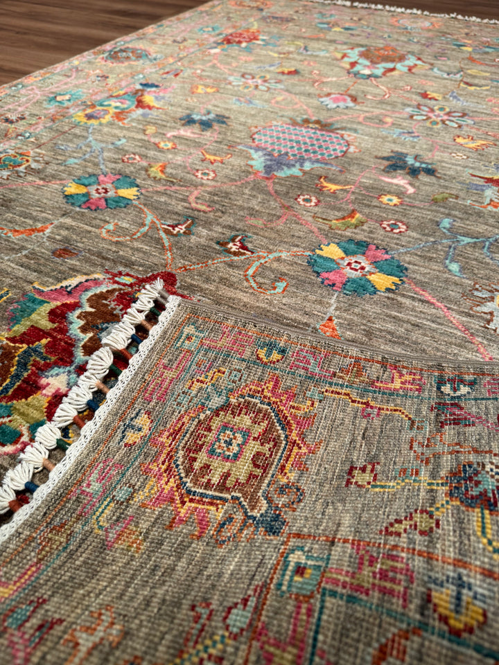 Sultani One Thousand and One Nights Original Handwoven Beige Root Dye Wool Rug 119x179 cm (2.13 square meters) - 4x6 ft 