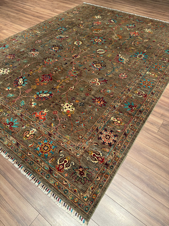 Sultani One Thousand and One Nights Original Handwoven Earth Dye Wool Rug 270x367 cm (9.91 square meters) - 9x12 ft 