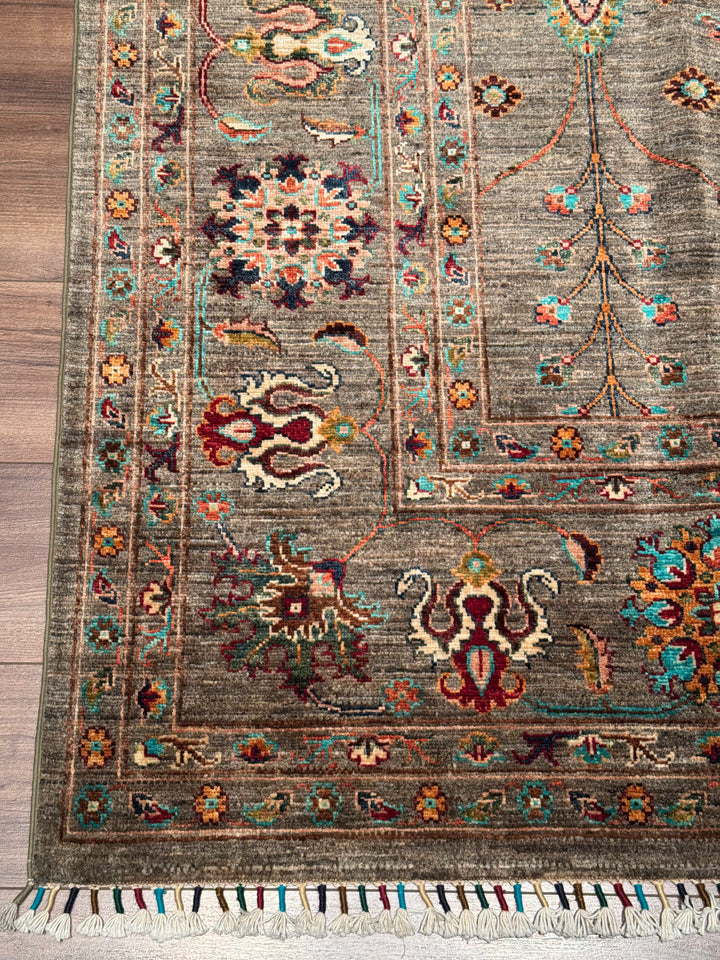 Sultani One Thousand and One Nights Original Handwoven Earth Dye Wool Rug 270x367 cm (9.91 square meters) - 9x12 ft 