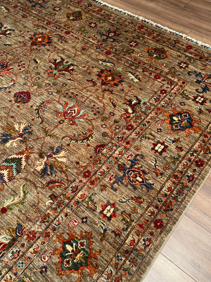 Sultani One Thousand and One Nights Original Handwoven Earth Dye Wool Rug 273x373 cm (10.18 square meters) - 9x12 ft 