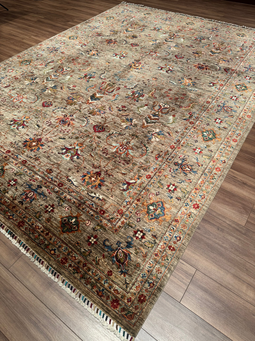 Sultani One Thousand and One Nights Original Handwoven Earth Dye Wool Rug 273x373 cm (10.18 square meters) - 9x12 ft 