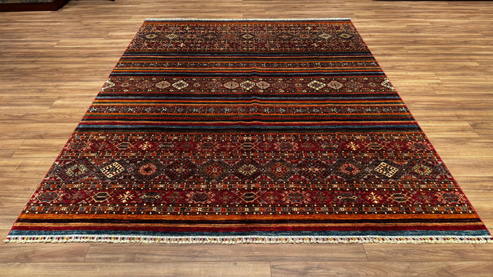 Khorjin Original Hand Woven Multi Root Dyed Wool Carpet 249x310 7.72 Square Meters - 7x10 ft 