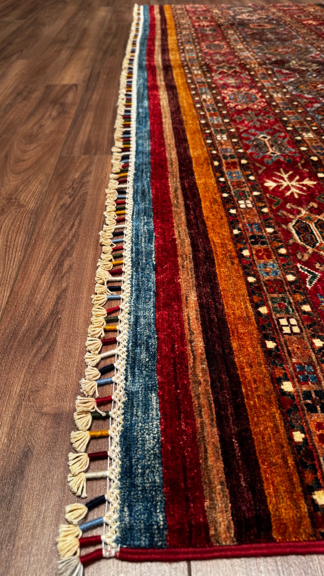 Khorjin Original Hand Woven Multi Root Dyed Wool Carpet 249x310 7.72 Square Meters - 7x10 ft 