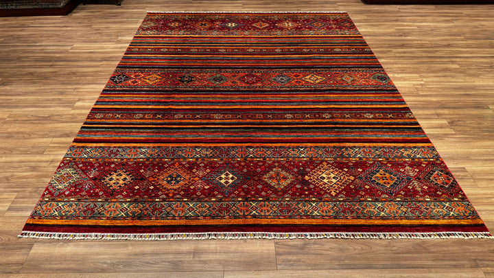 Khorjin Original Hand Woven Multi Root Dyed Wool Carpet 276x360 9.94 Square Meters - 9x12 ft 