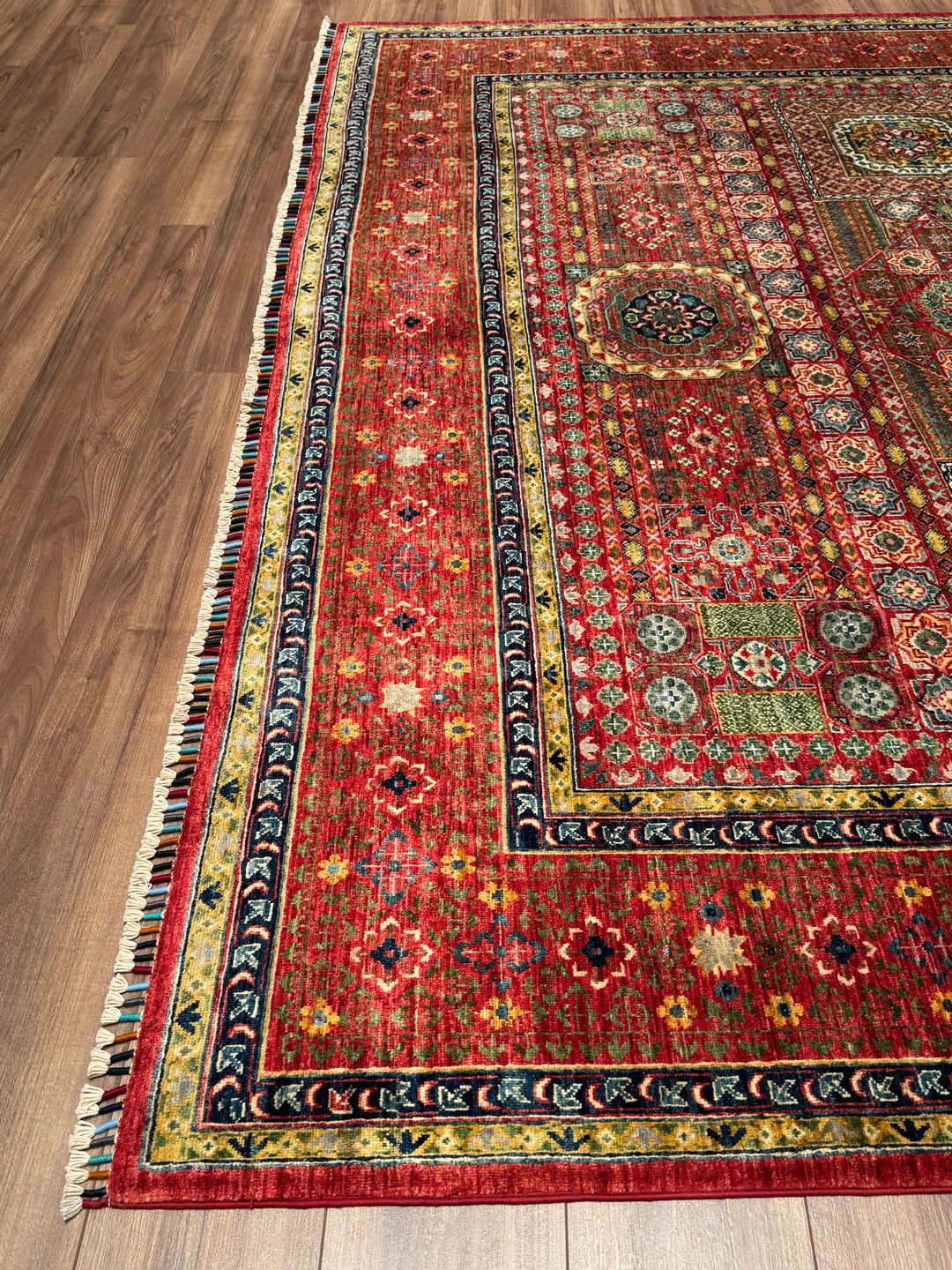 Mamluk Original Handwoven Red Root Dye Wool Rug 268x336 cm (9 square meters) - 8x11 ft 