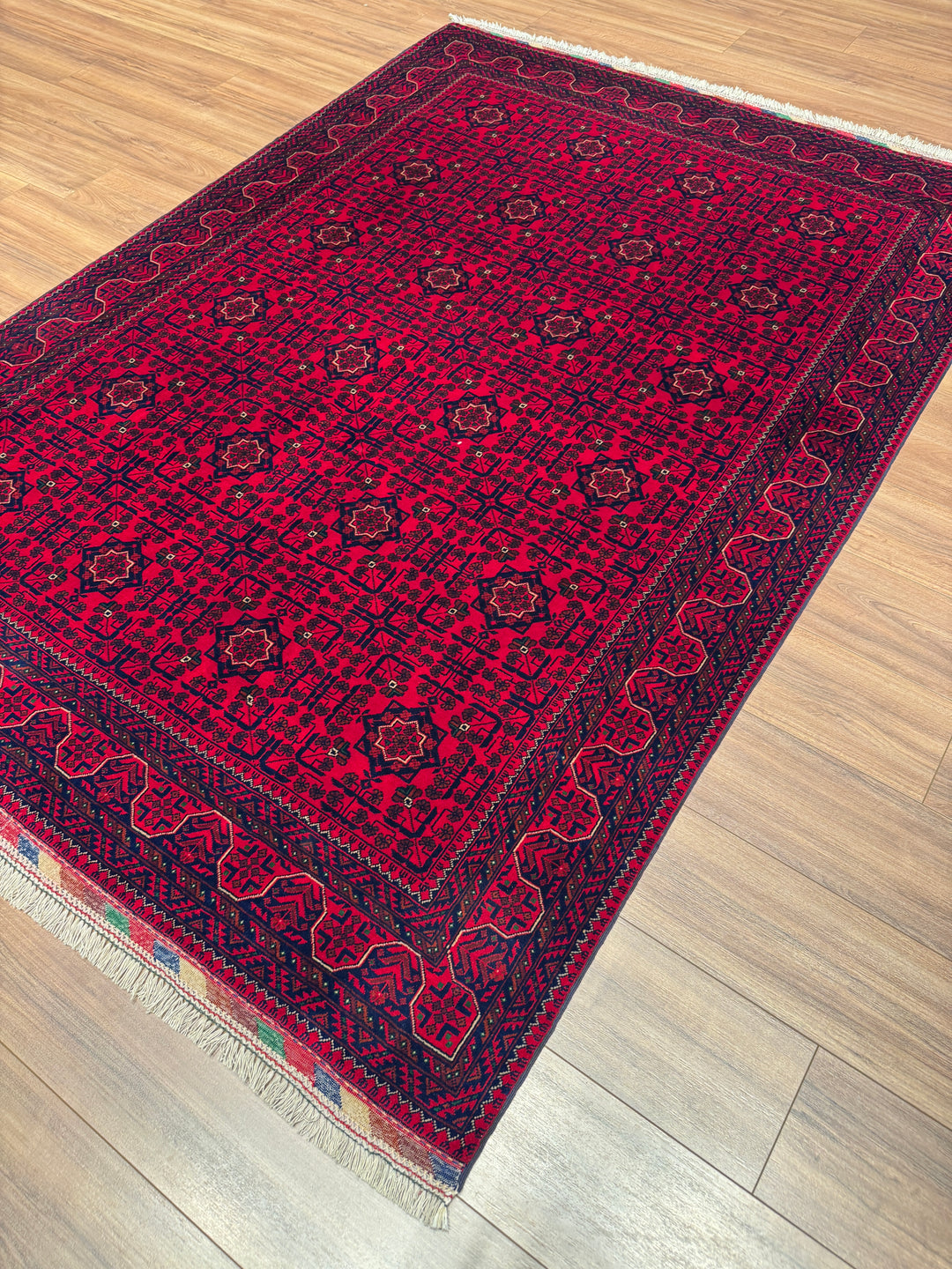 Afgan Halısı Bilcik Orijinal El Dokuması Kök Boya Yün 171x242 4.14 Metrekare - 6x8 ft