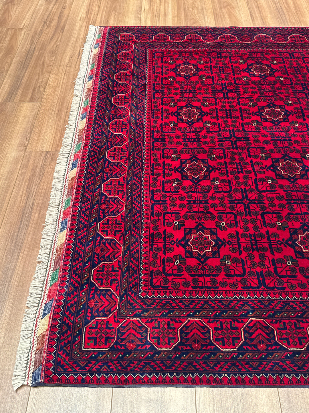 Afgan Halısı Bilcik Orijinal El Dokuması Kök Boya Yün 171x242 4.14 Metrekare - 6x8 ft