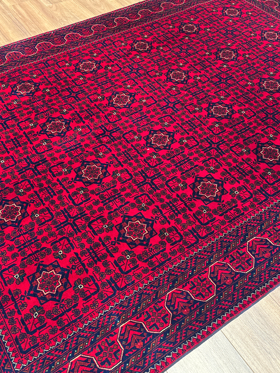 Afgan Halısı Bilcik Orijinal El Dokuması Kök Boya Yün 171x242 4.14 Metrekare - 6x8 ft