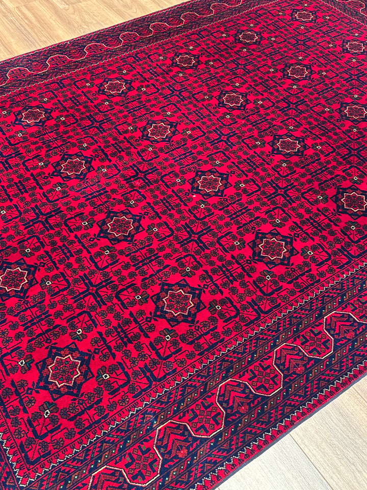 Afgan Halısı Bilcik Orijinal El Dokuması Kök Boya Yün 171x242 4.14 Metrekare - 6x8 ft