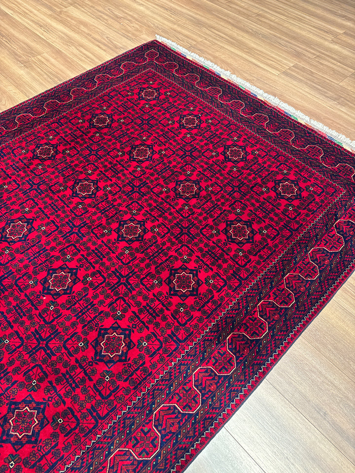 Afgan Halısı Bilcik Orijinal El Dokuması Kök Boya Yün 171x242 4.14 Metrekare - 6x8 ft