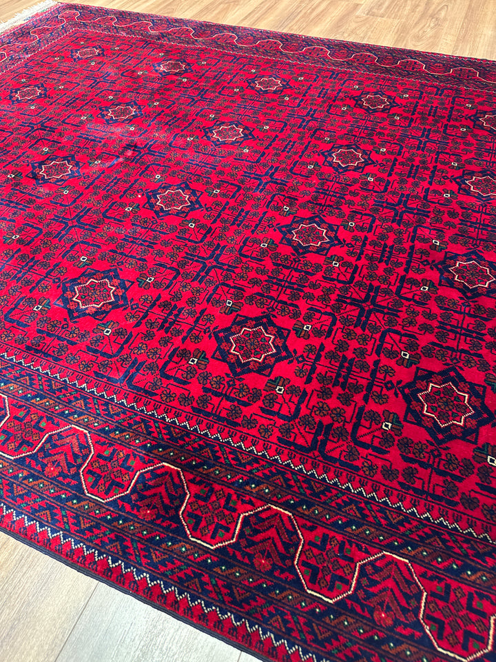 Afgan Halısı Bilcik Orijinal El Dokuması Kök Boya Yün 171x242 4.14 Metrekare - 6x8 ft
