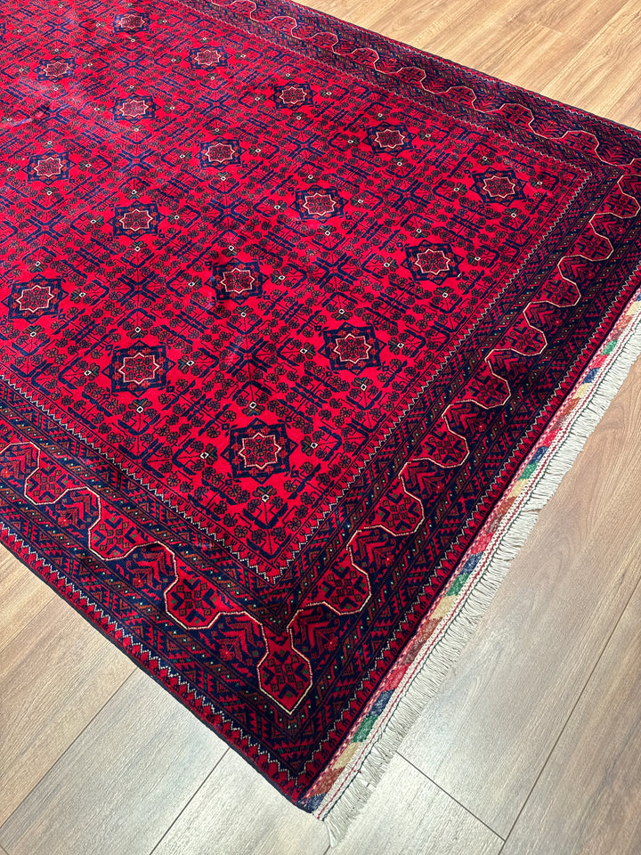 Afgan Halısı Bilcik Orijinal El Dokuması Kök Boya Yün 171x242 4.14 Metrekare - 6x8 ft