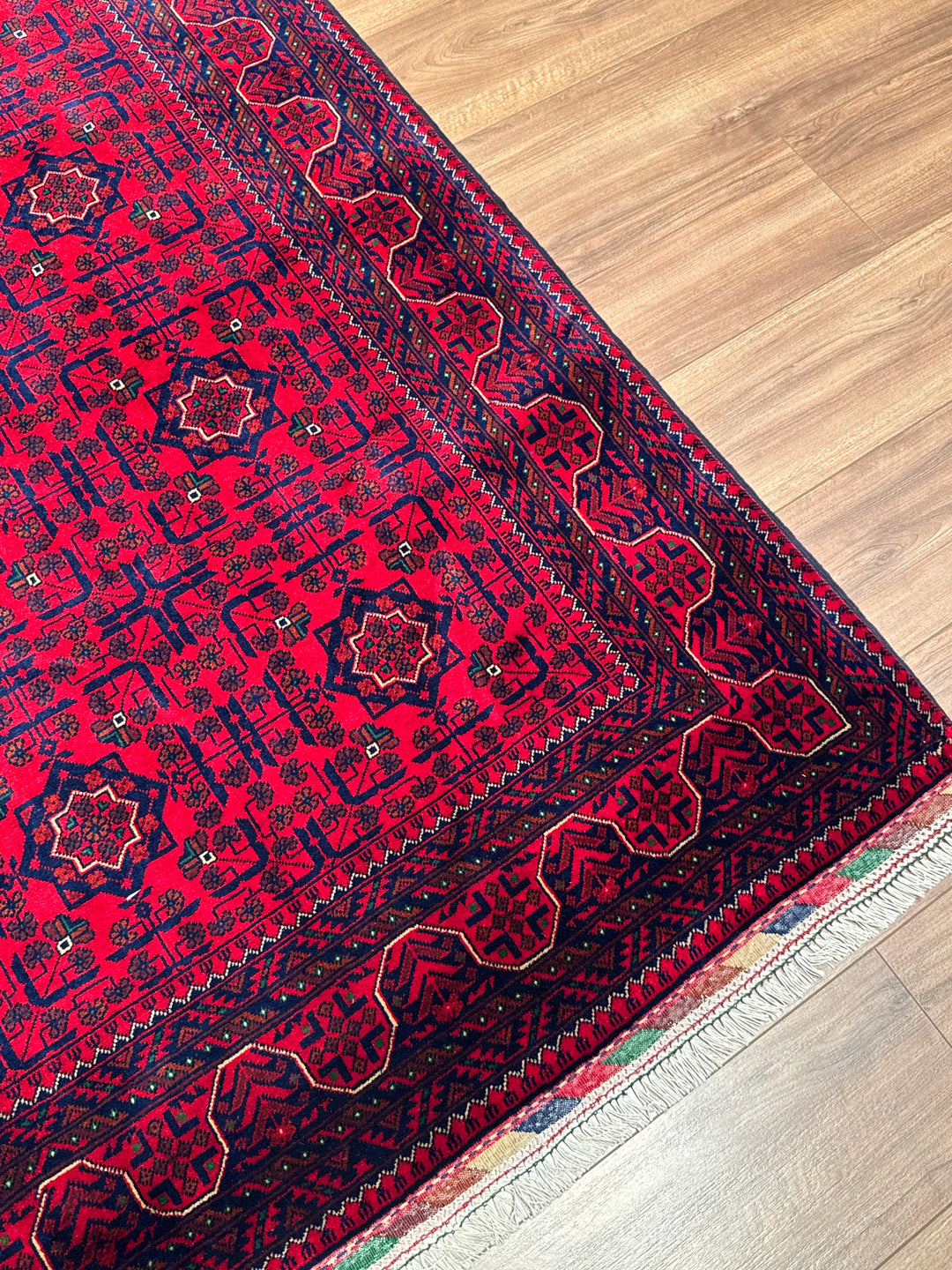 Afgan Halısı Bilcik Orijinal El Dokuması Kök Boya Yün 171x242 4.14 Metrekare - 6x8 ft