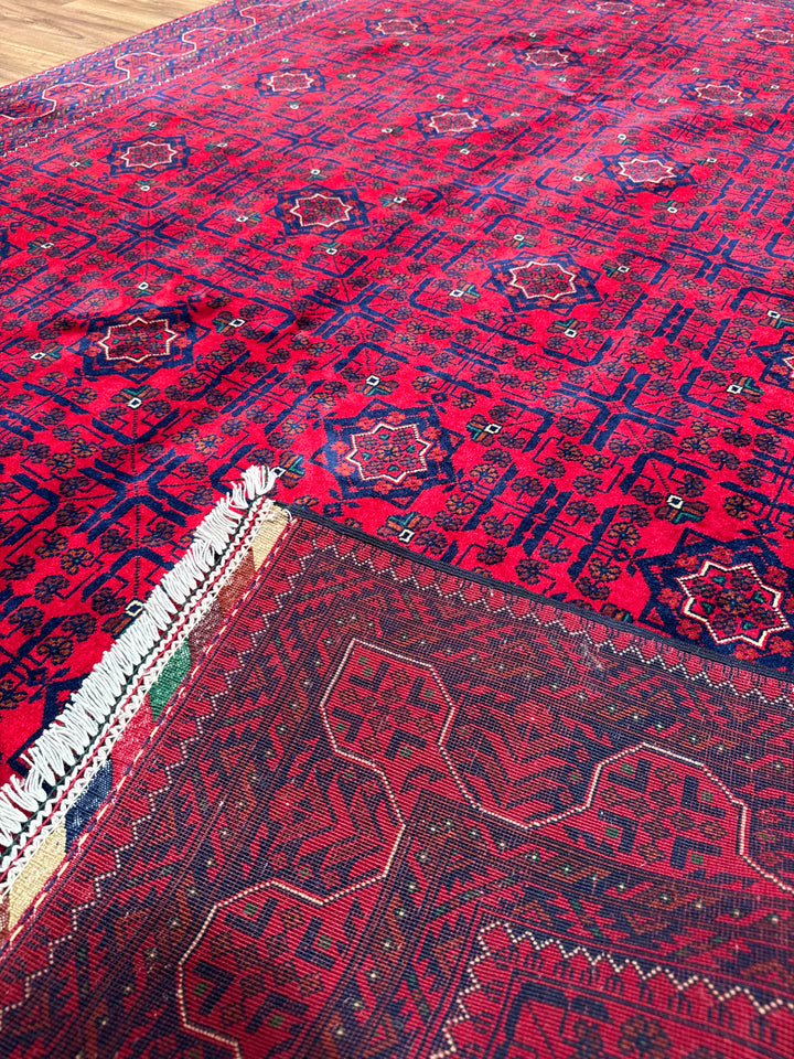 Afgan Halısı Bilcik Orijinal El Dokuması Kök Boya Yün 171x242 4.14 Metrekare - 6x8 ft