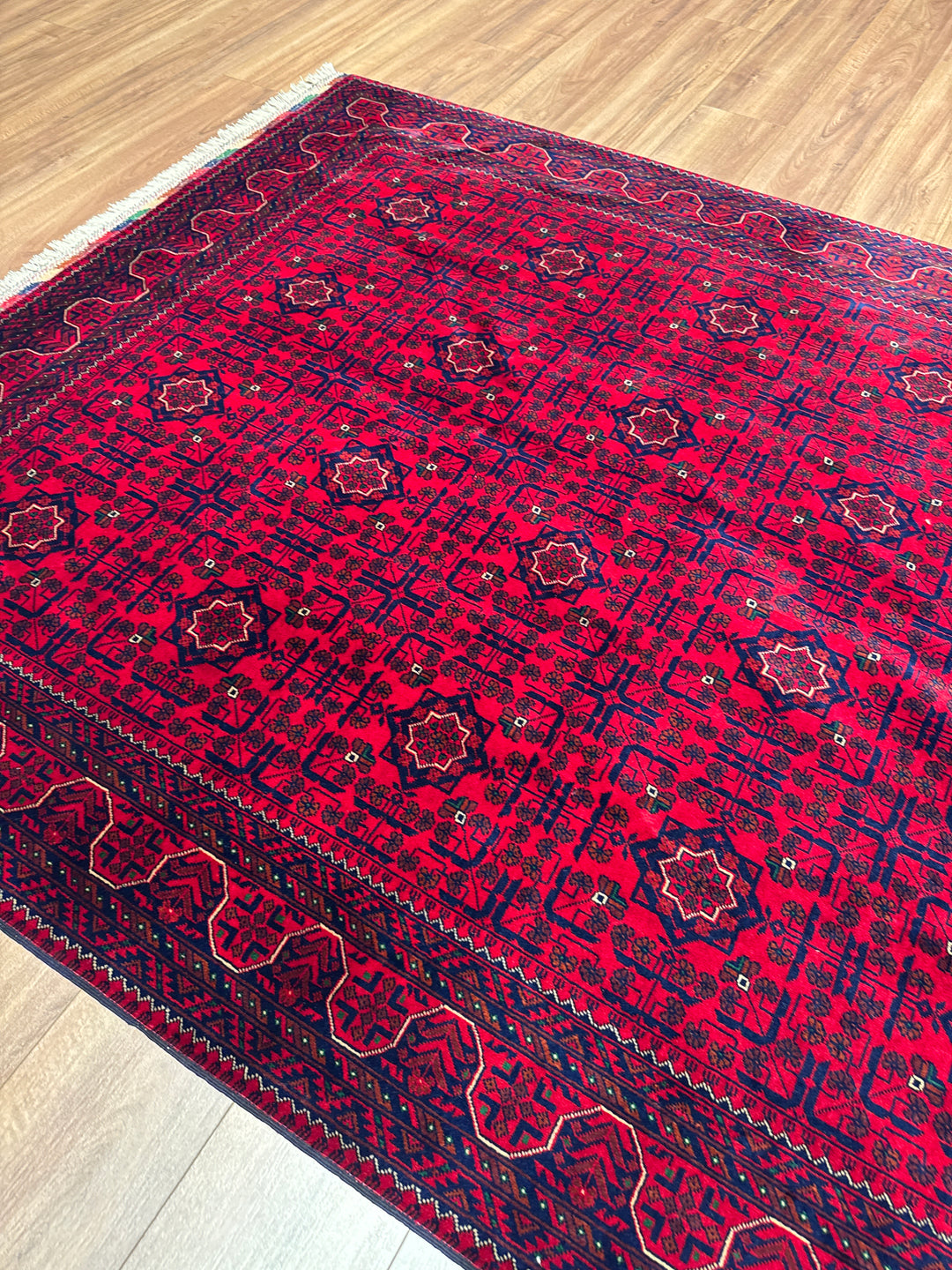 Afgan Halısı Bilcik Orijinal El Dokuması Kök Boya Yün 171x242 4.14 Metrekare - 6x8 ft