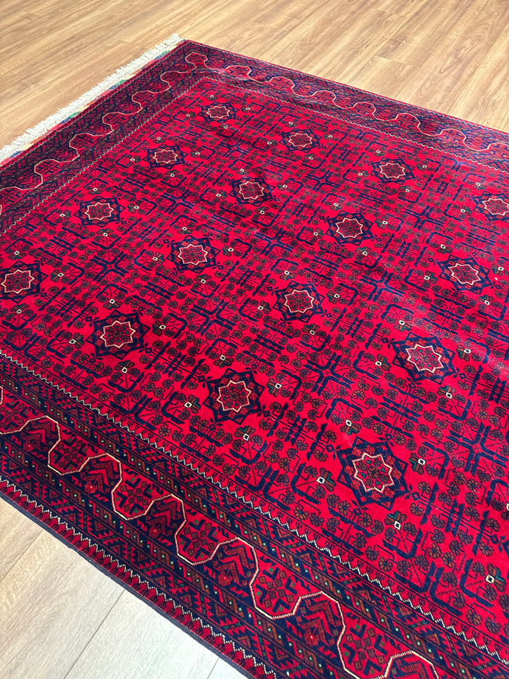 Afgan Halısı Bilcik Orijinal El Dokuması Kök Boya Yün 171x242 4.14 Metrekare - 6x8 ft