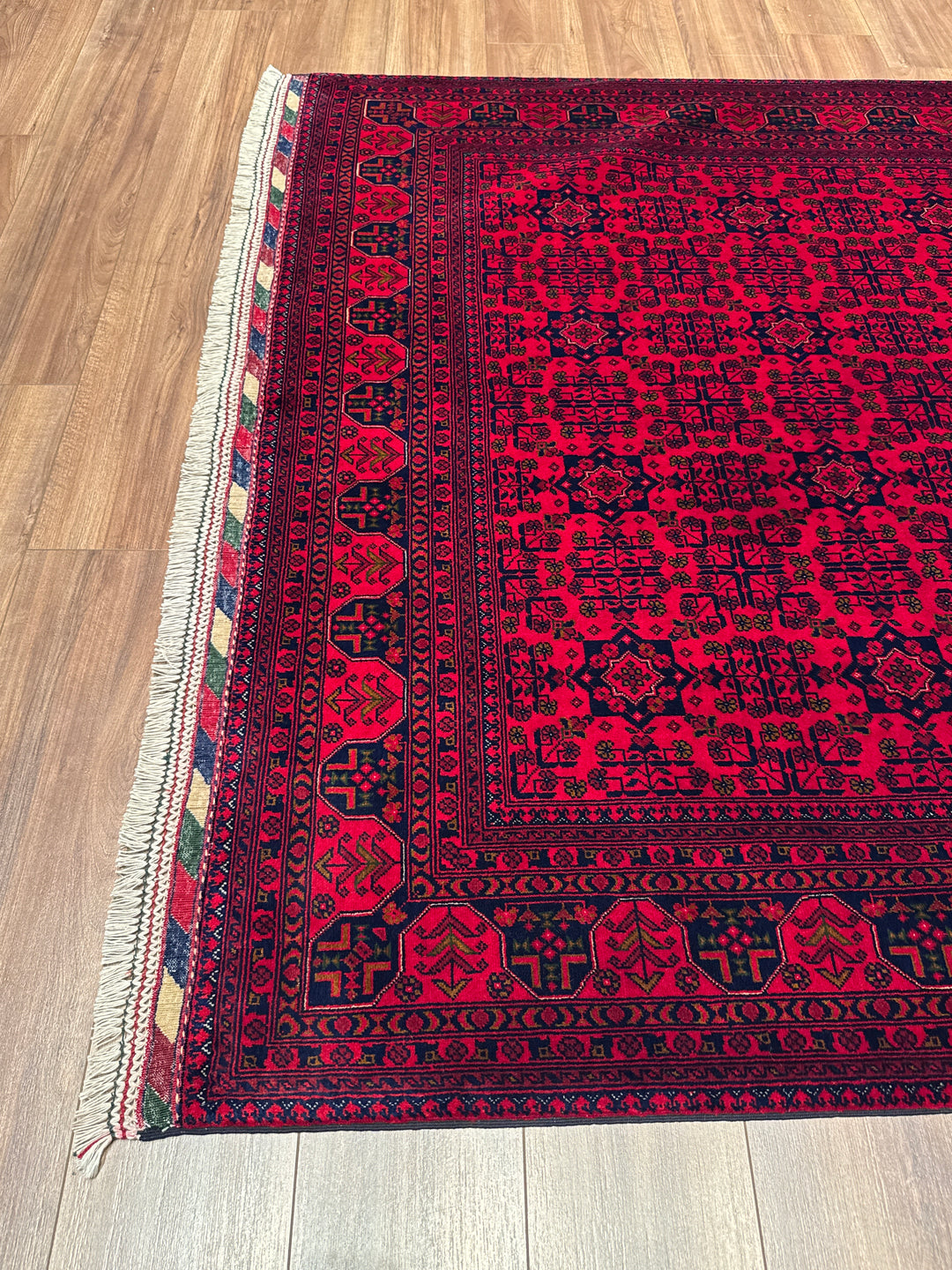 Afgan Halısı Bilcik Orijinal El Dokuması Kök Boya Yün 174x242 4.21 Metrekare - 6x8 ft