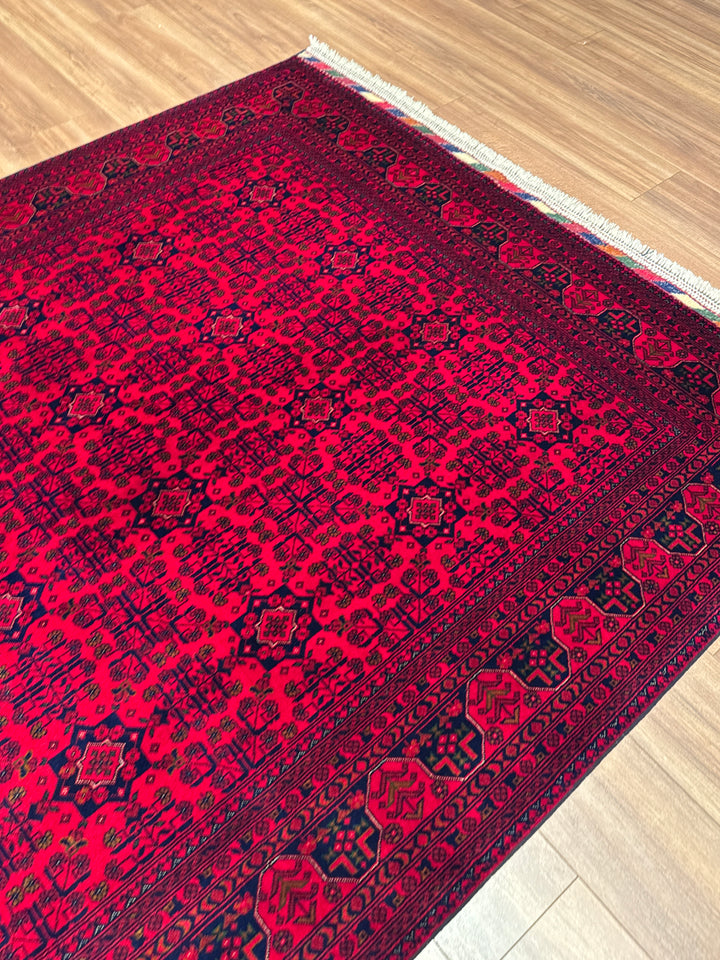 Afgan Halısı Bilcik Orijinal El Dokuması Kök Boya Yün 174x242 4.21 Metrekare - 6x8 ft