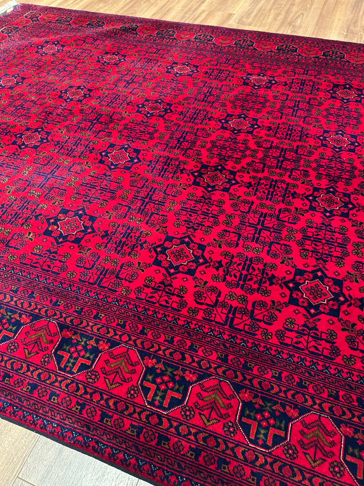 Afgan Halısı Bilcik Orijinal El Dokuması Kök Boya Yün 174x242 4.21 Metrekare - 6x8 ft