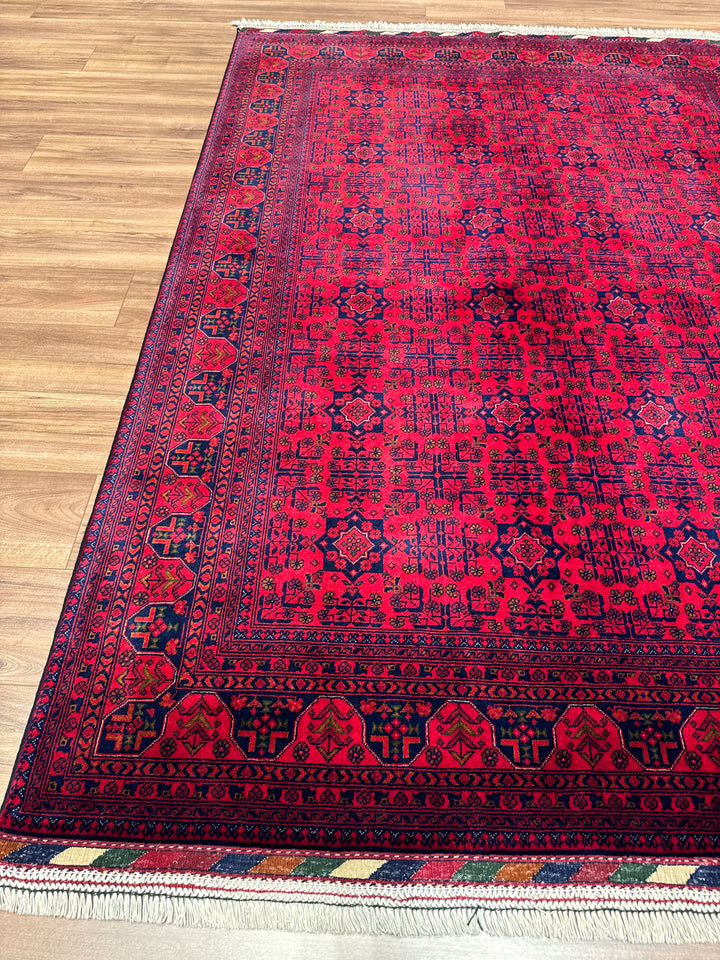 Afgan Halısı Bilcik Orijinal El Dokuması Kök Boya Yün 174x242 4.21 Metrekare - 6x8 ft