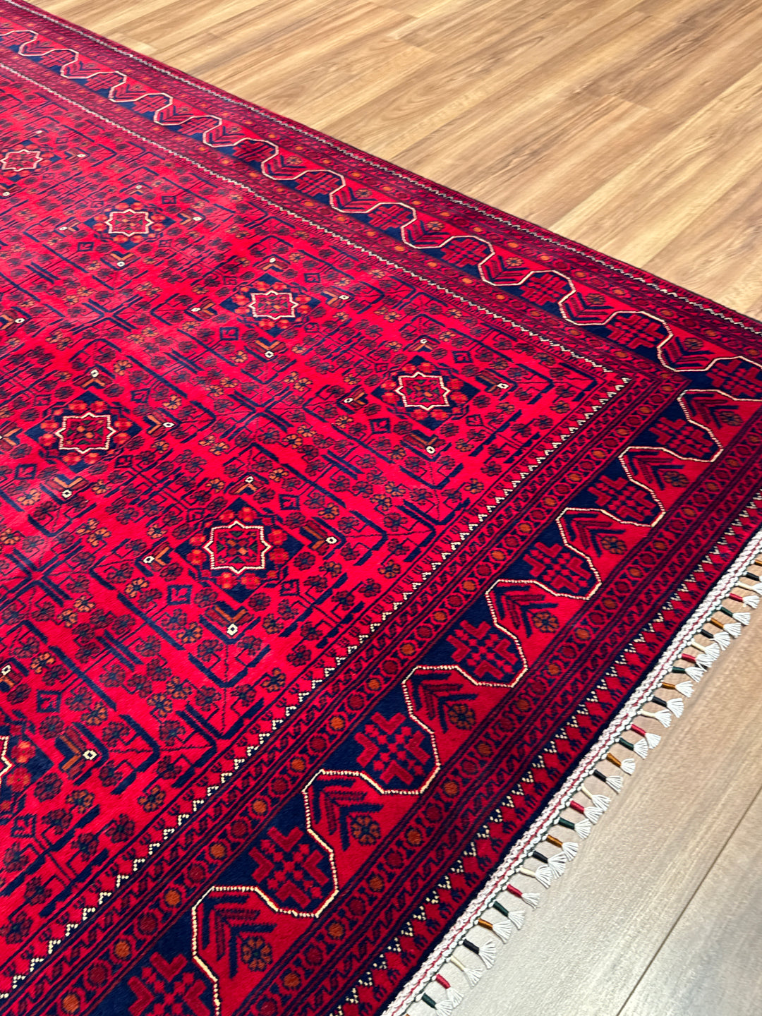 Afgan Halısı Hamyap Orijinal El Dokuması Kök Boya Yün 169x241 4.07 Metrekare - 5x7 ft