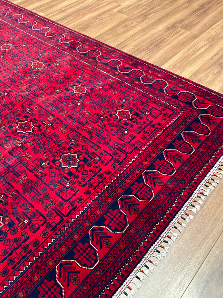 Afgan Halısı Hamyap Orijinal El Dokuması Kök Boya Yün 169x241 4.07 Metrekare - 5x7 ft