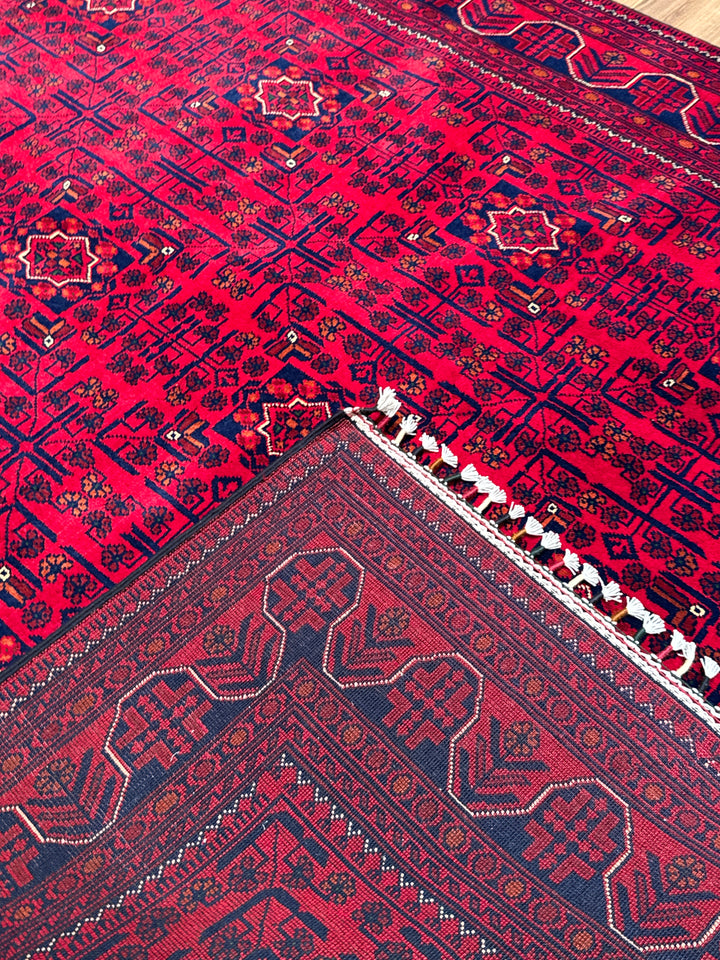 Afgan Halısı Hamyap Orijinal El Dokuması Kök Boya Yün 169x241 4.07 Metrekare - 5x7 ft