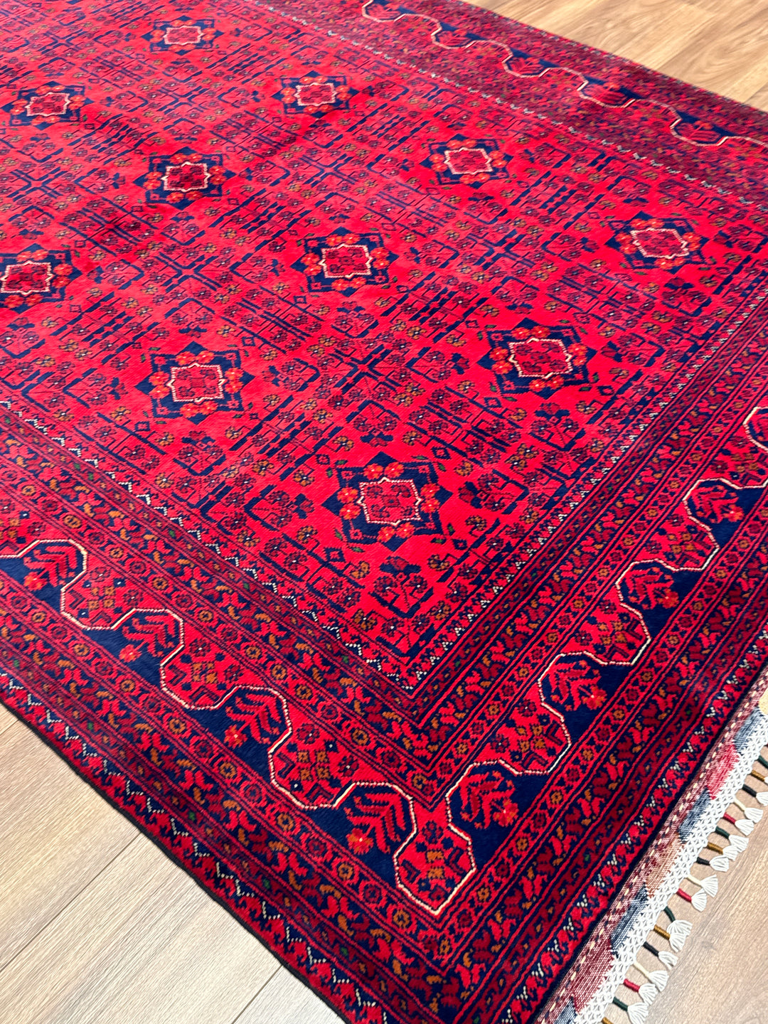 Afgan Halısı Hamyap Orijinal El Dokuması Kök Boya Yün 170x240 4.08 Metrekare - 5x7 ft