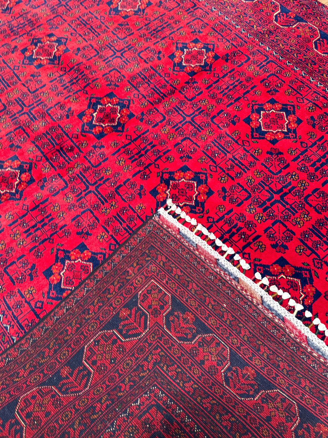 Afgan Halısı Hamyap Orijinal El Dokuması Kök Boya Yün 170x240 4.08 Metrekare - 5x7 ft