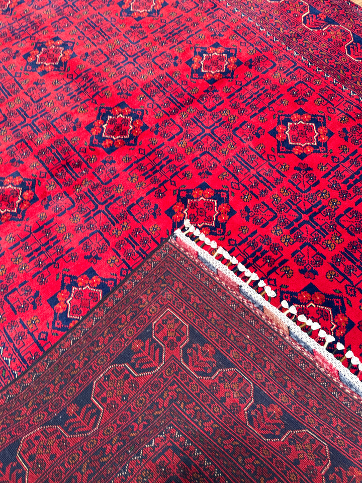 Afgan Halısı Hamyap Orijinal El Dokuması Kök Boya Yün 170x240 4.08 Metrekare - 5x7 ft