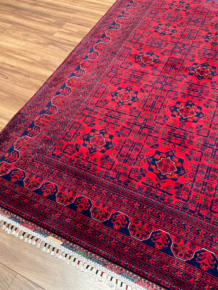 Afgan Halısı Hamyap Orijinal El Dokuması Kök Boya Yün 170x240 4.08 Metrekare - 5x7 ft