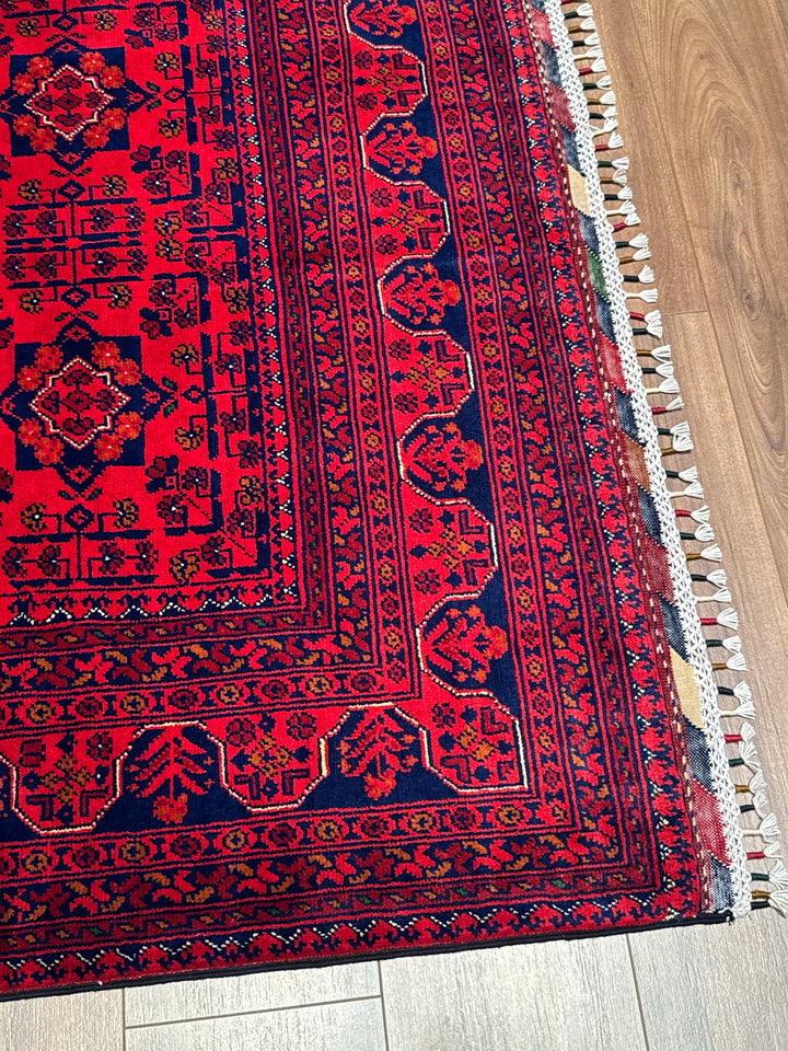 Afgan Halısı Hamyap Orijinal El Dokuması Kök Boya Yün 170x240 4.08 Metrekare - 5x7 ft