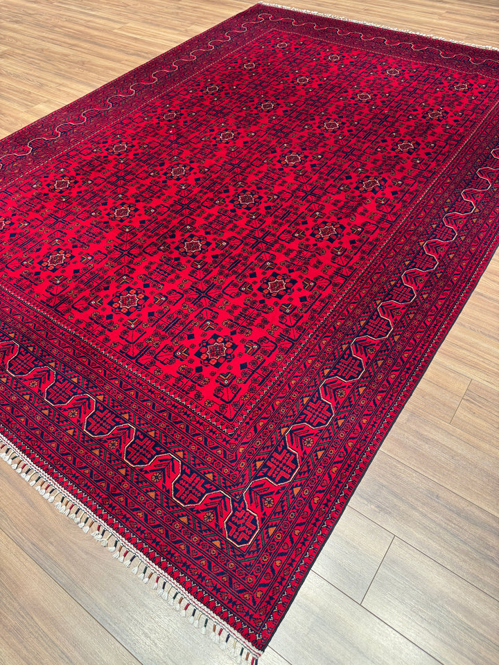 Afgan Halısı Hamyap Orijinal El Dokuması Kök Boya Yün 247x349 8.62 Metrekare - 8x11 ft