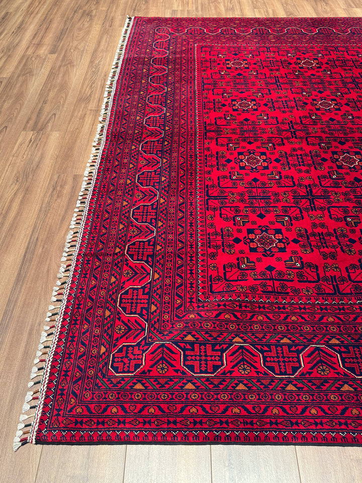 Afgan Halısı Hamyap Orijinal El Dokuması Kök Boya Yün 247x349 8.62 Metrekare - 8x11 ft