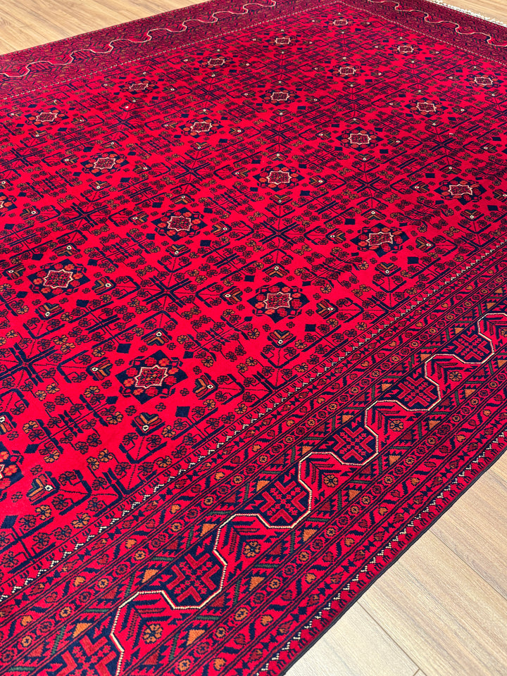 Afgan Halısı Hamyap Orijinal El Dokuması Kök Boya Yün 247x349 8.62 Metrekare - 8x11 ft