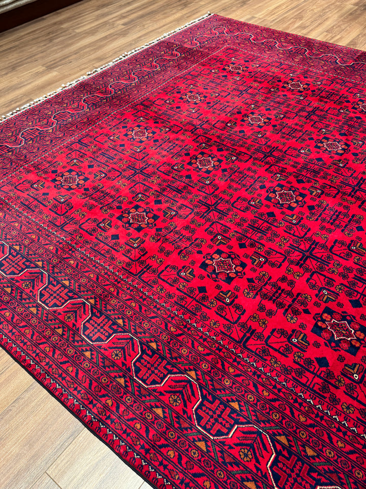 Afgan Halısı Hamyap Orijinal El Dokuması Kök Boya Yün 247x349 8.62 Metrekare - 8x11 ft