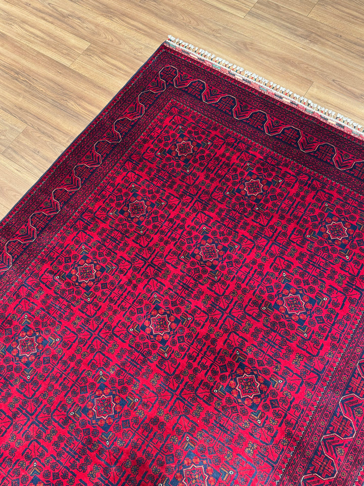 Afgan Halısı Hamyap Orijinal El Dokuması Kök Boya Yün 169x238 4.02 Metrekare - 5x7 ft